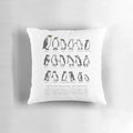 Pillow featuring a variety of penguin species for bird and wildlife enthusiasts
