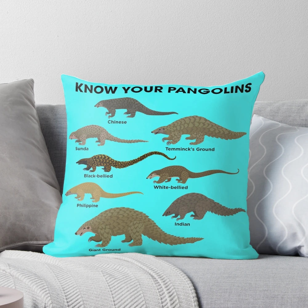 Pangolin pillow - Learn about the unique species of pangolins
