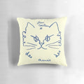 Pillow featuring the captivating artwork of renowned French artist Jean Cocteau