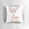 Jean Cocteau's famous surrealist artwork featured on a high-quality pillow