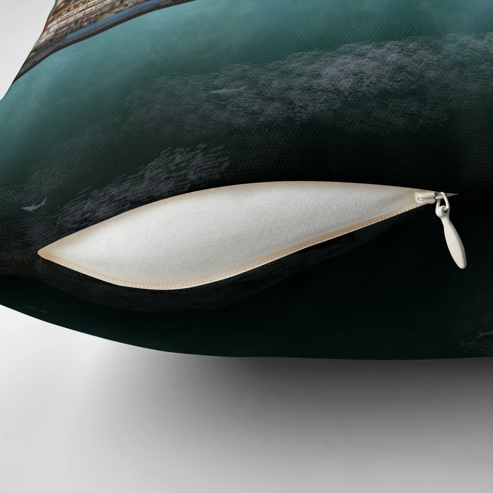 Titanic-inspired pillow featuring the iconic ocean liner