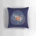 Pillow featuring a Venn diagram with the answer to life, the universe, and everything - 42