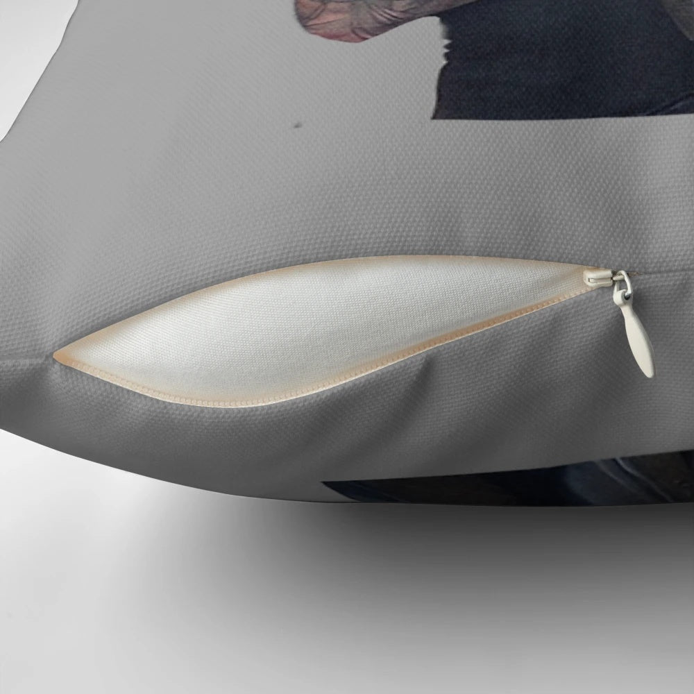 Image of the Noah Sebastian Pillow, a stylish and high-quality pillow that brings the power of bad omens into your life.