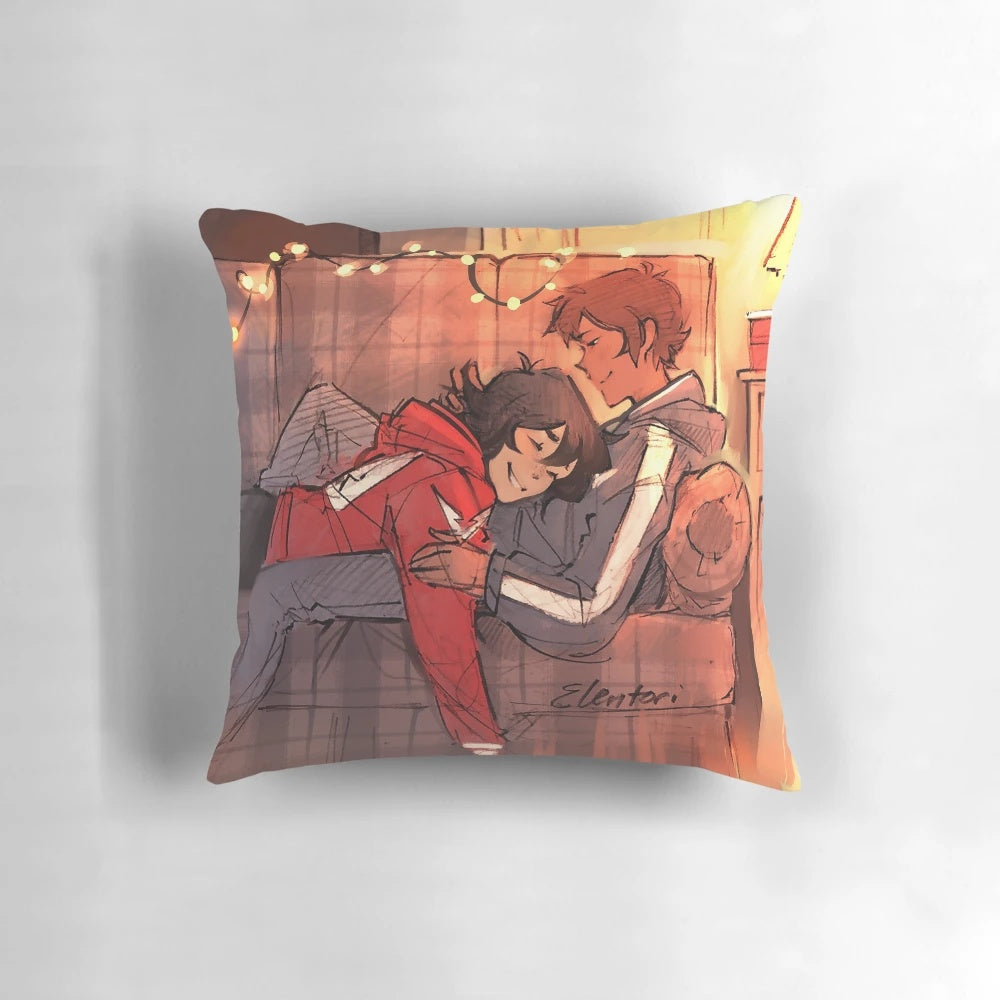Klance pillow with Keith Kogane and Lance McClain characters from Voltron: Legendary Defender