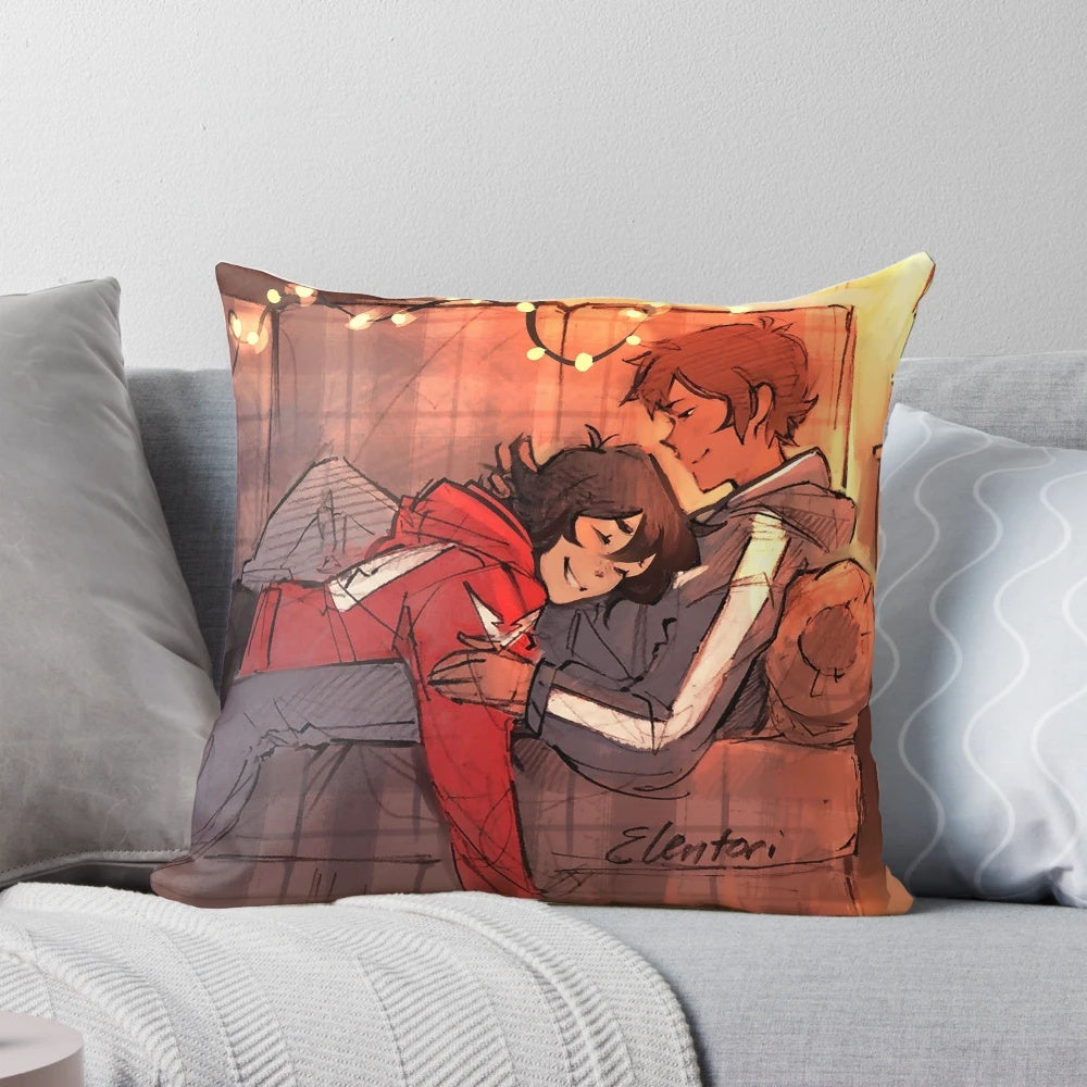 Klance pillow with Keith Kogane and Lance McClain characters from Voltron: Legendary Defender