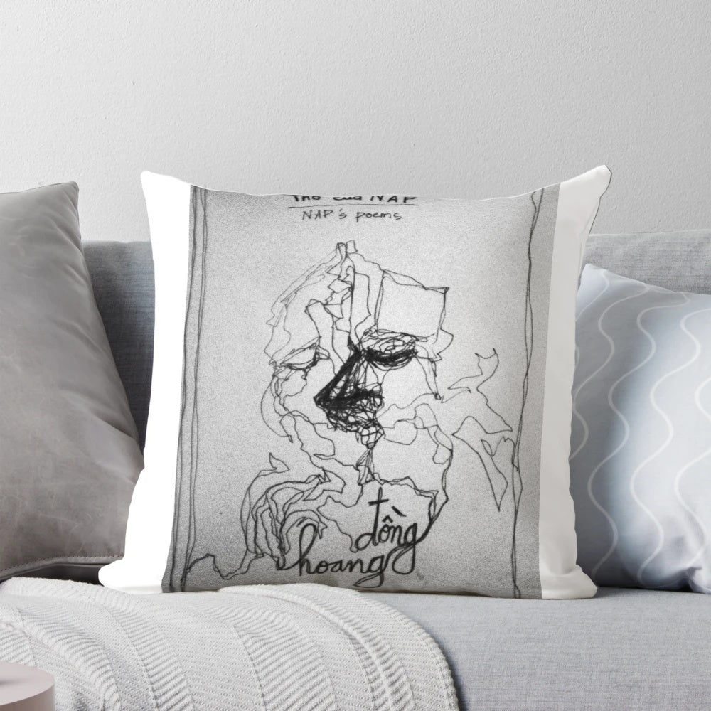 Artful image of a pillow with the title "Nap's Poems" written on it, inviting readers to explore the emotional and literary world of the poet's work.