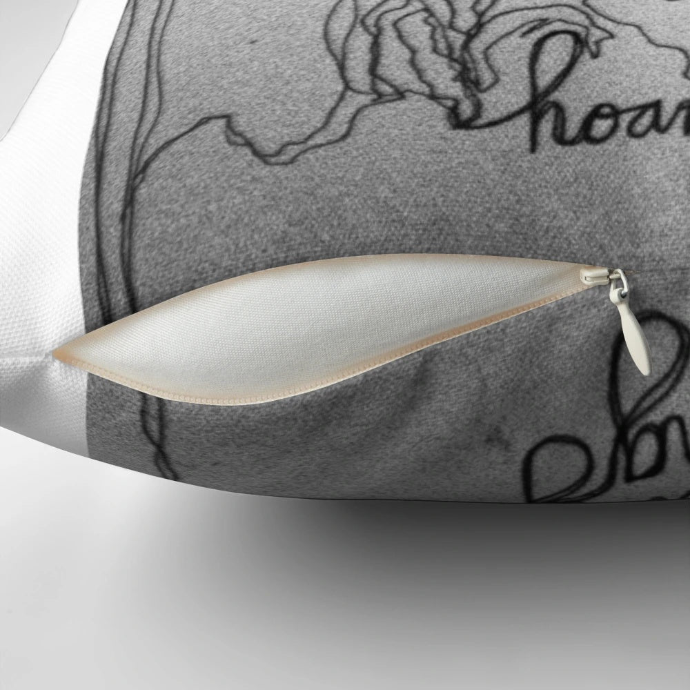 Artful image of a pillow with the title "Nap's Poems" written on it, inviting readers to explore the emotional and literary world of the poet's work.