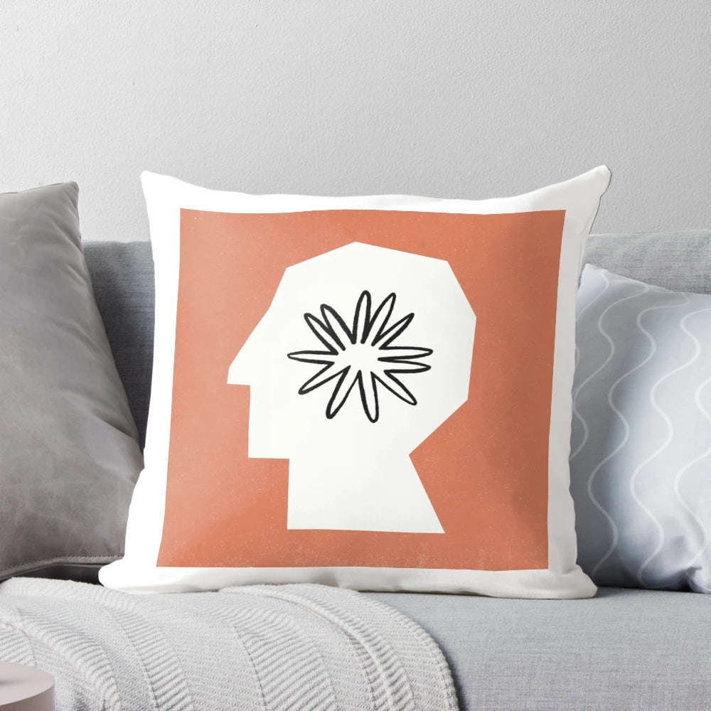 Pillow with Claude AI logo and text "Claude AI models Pillow