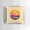 Star Wars-inspired Tatooine pillow featuring iconic characters and landscapes