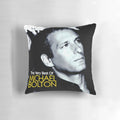 Plush pillow featuring the iconic image of Michael Bolton, the renowned pop and soft rock singer-songwriter.