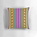 Colorful Peruvian mantle or cloak with vibrant patterns and textures