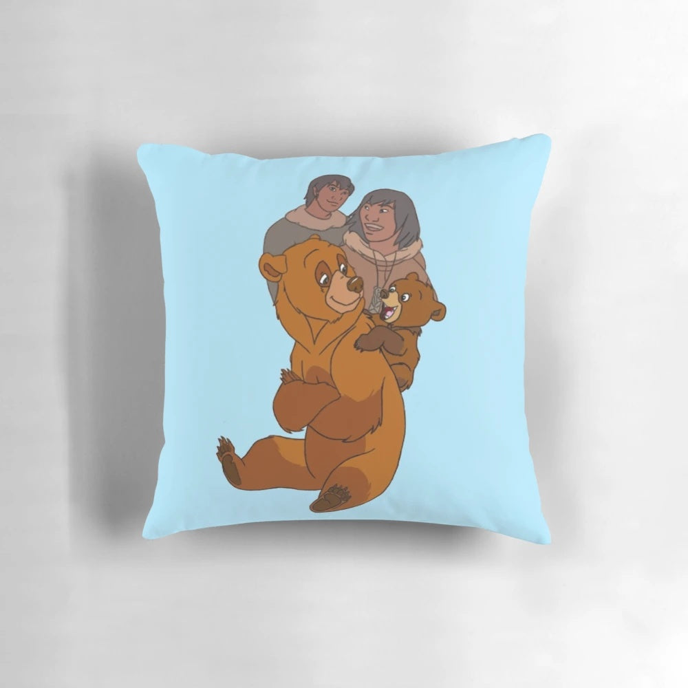 Disney "Brother Bear" plush pillow with a bear design, perfect for home decor