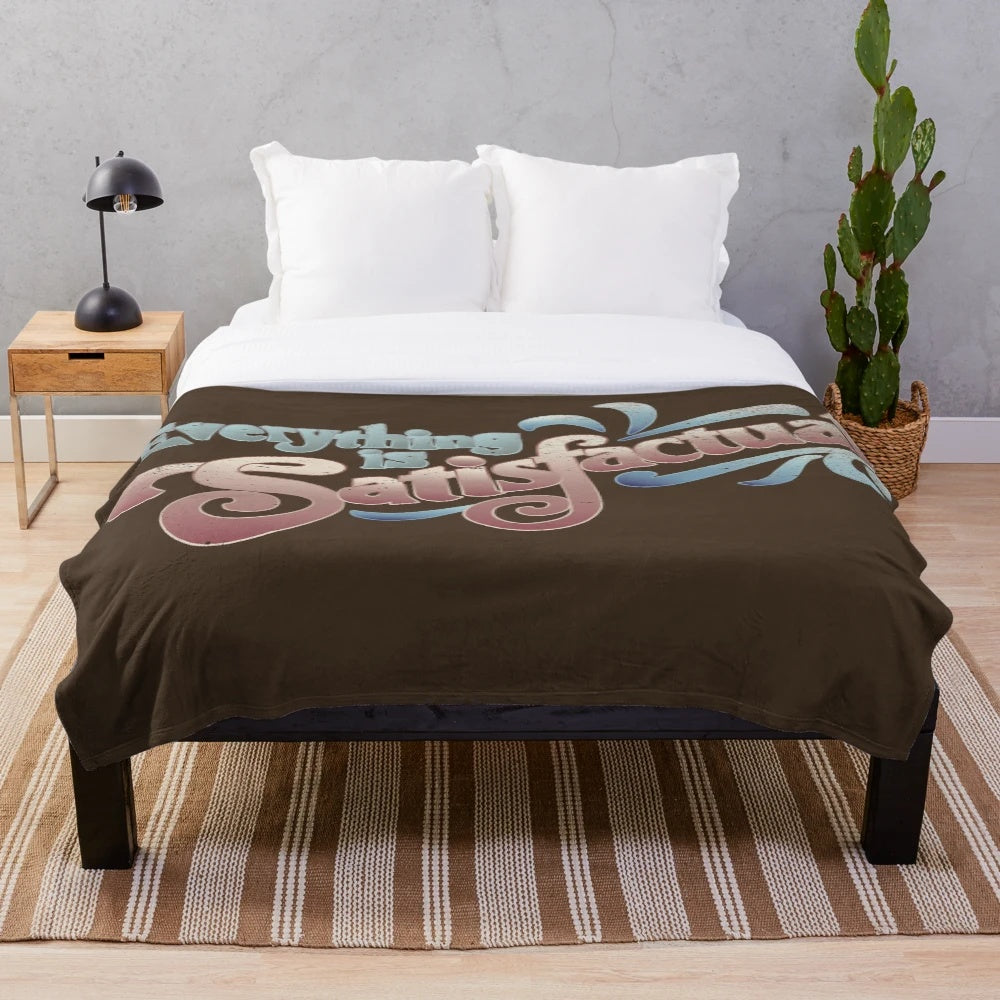 Disney-inspired plush blanket featuring animated characters and references