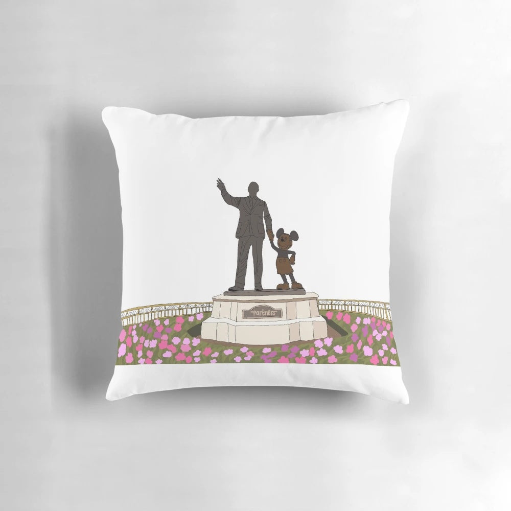 Disney Partners Statue Pillow - Cozy Disney-themed home décor