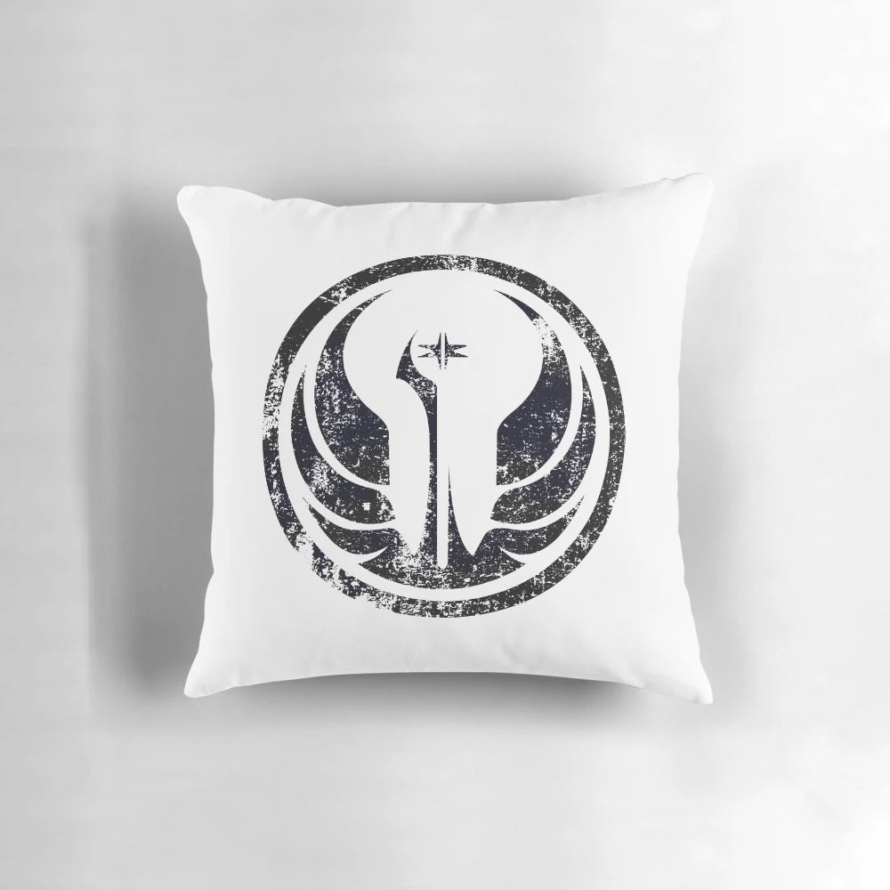 Distressed Old Republic logo design printed on a soft, comfortable pillow