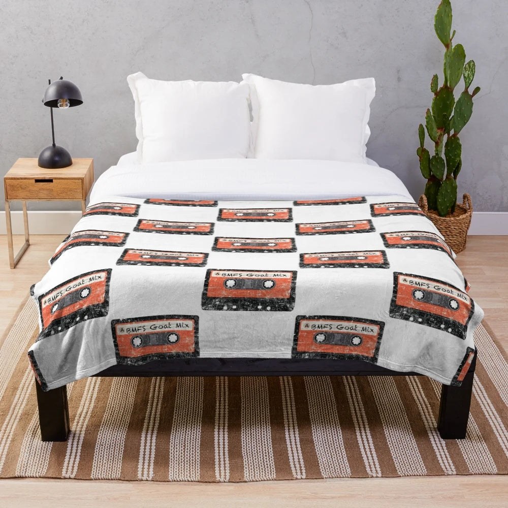 Billy Strings Goat Mix Tape Distressed Plush Blanket