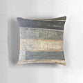 Distressed rustic farmhouse style teal and barn wood pillow