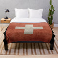 Grunge Swiss Flag Plush Blanket