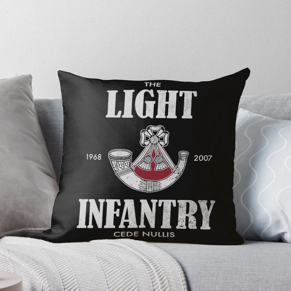 Distressed "The Light Infantry" Pillow - Commemorating the History of the British Army