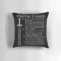 Distressed Viking Laws Scandinavian Warriors Sword Pillow