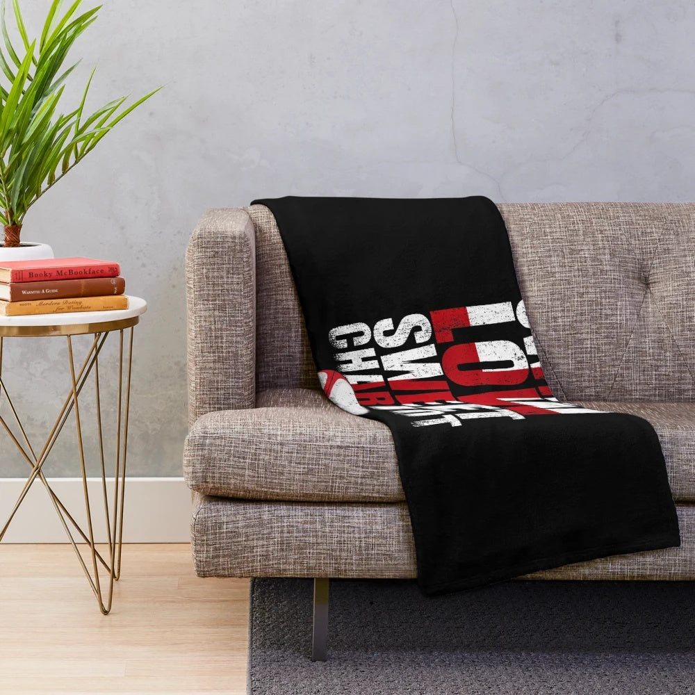 Plush swing low sweet chariot blanket with distressed England flag design