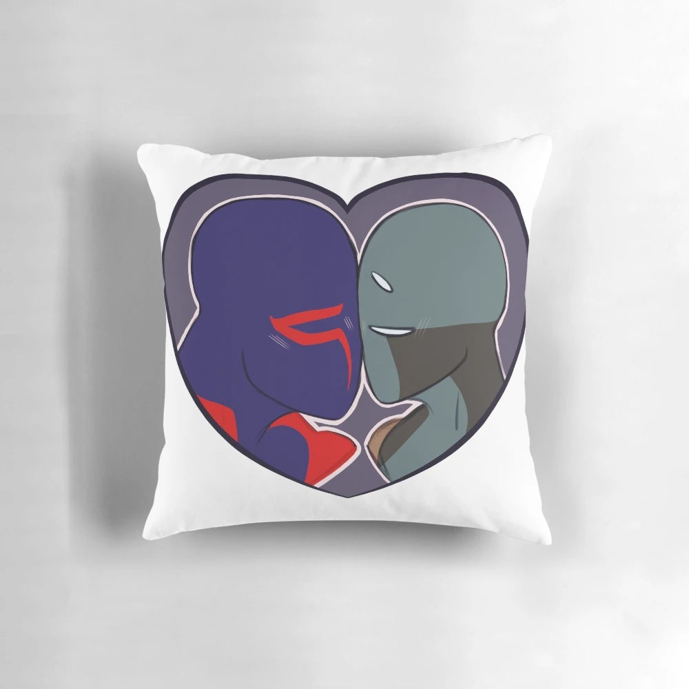 Divefang Heart Pillow featuring Spider-Man 2099 character Miguel O'Hara