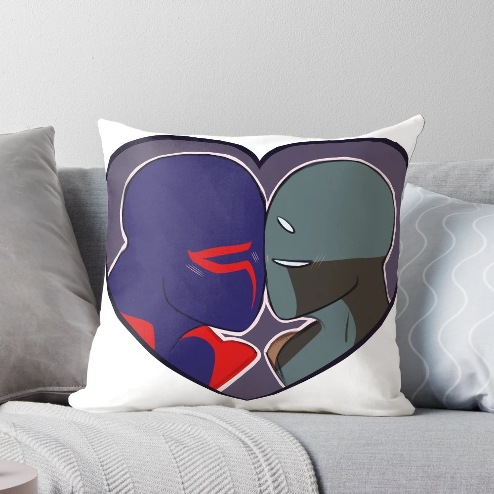 Divefang Heart Pillow featuring Spider-Man 2099 character Miguel O'Hara