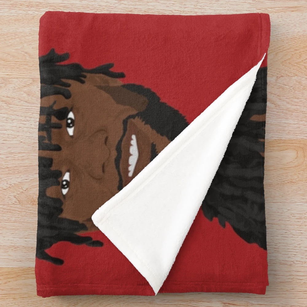 Divock Origi-inspired plush blanket with portrait design