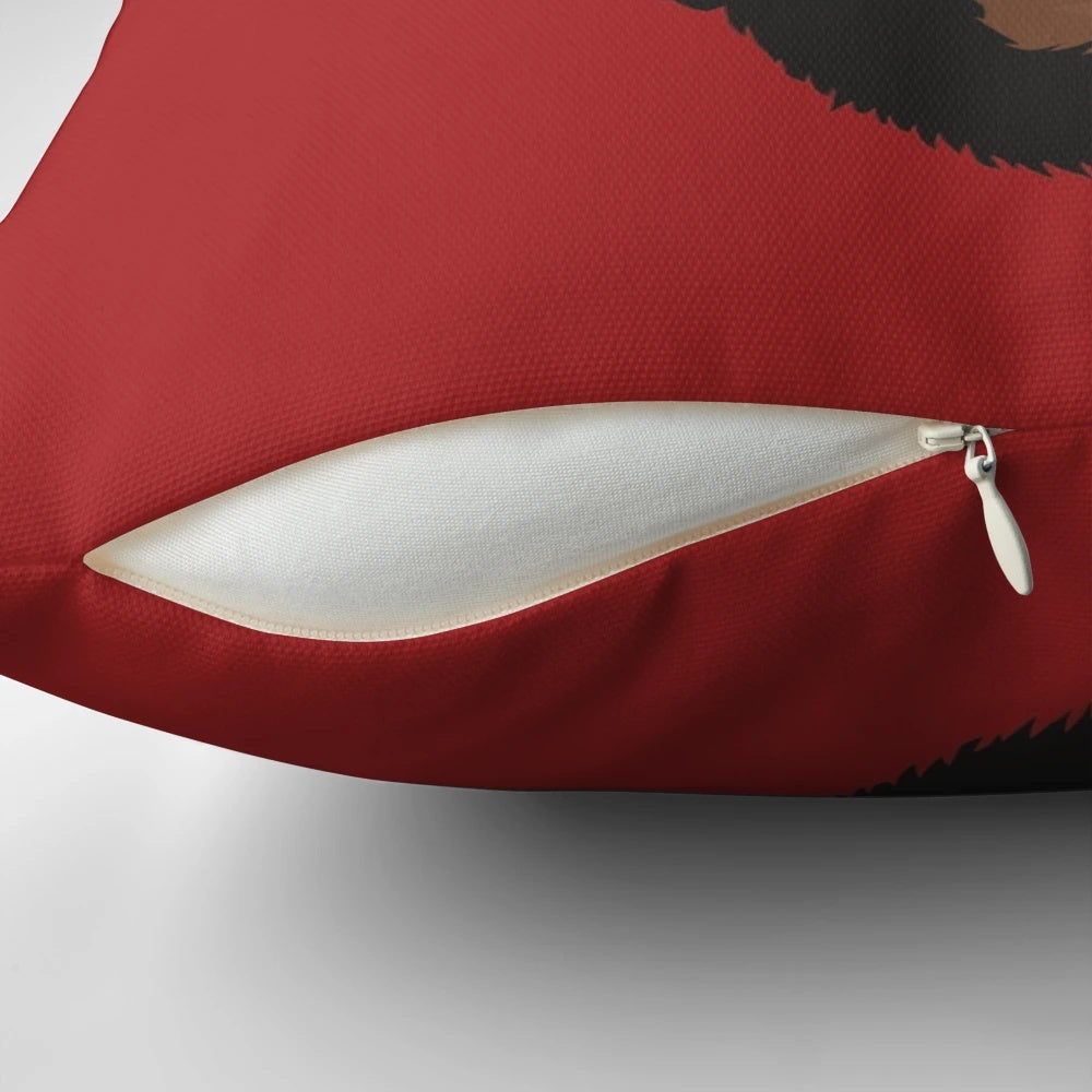 Divock Origi, a professional soccer player, featured on a decorative pillow with his portrait.