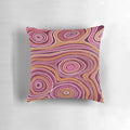 Djilba Pillow featuring Noongar Aboriginal art design