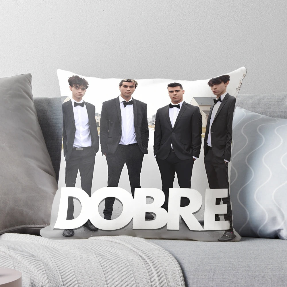Dobre Brothers Team Pillow featuring the popular YouTube personalities