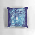 Doctor Who-inspired time and space storm throw pillow