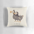 A plush, retro-inspired dodo bird pillow with a whimsical and nostalgic design.