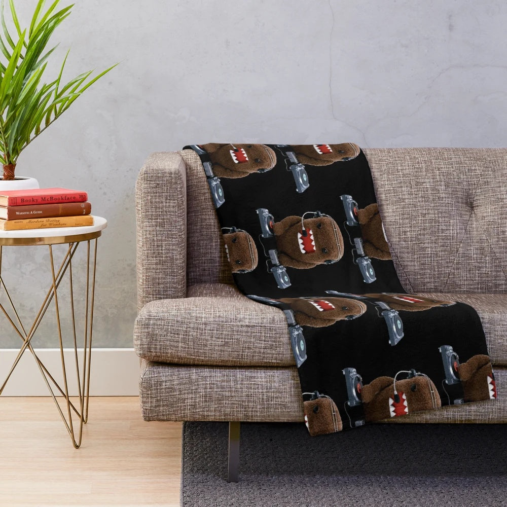Domo-kun Inspired Plush Blanket