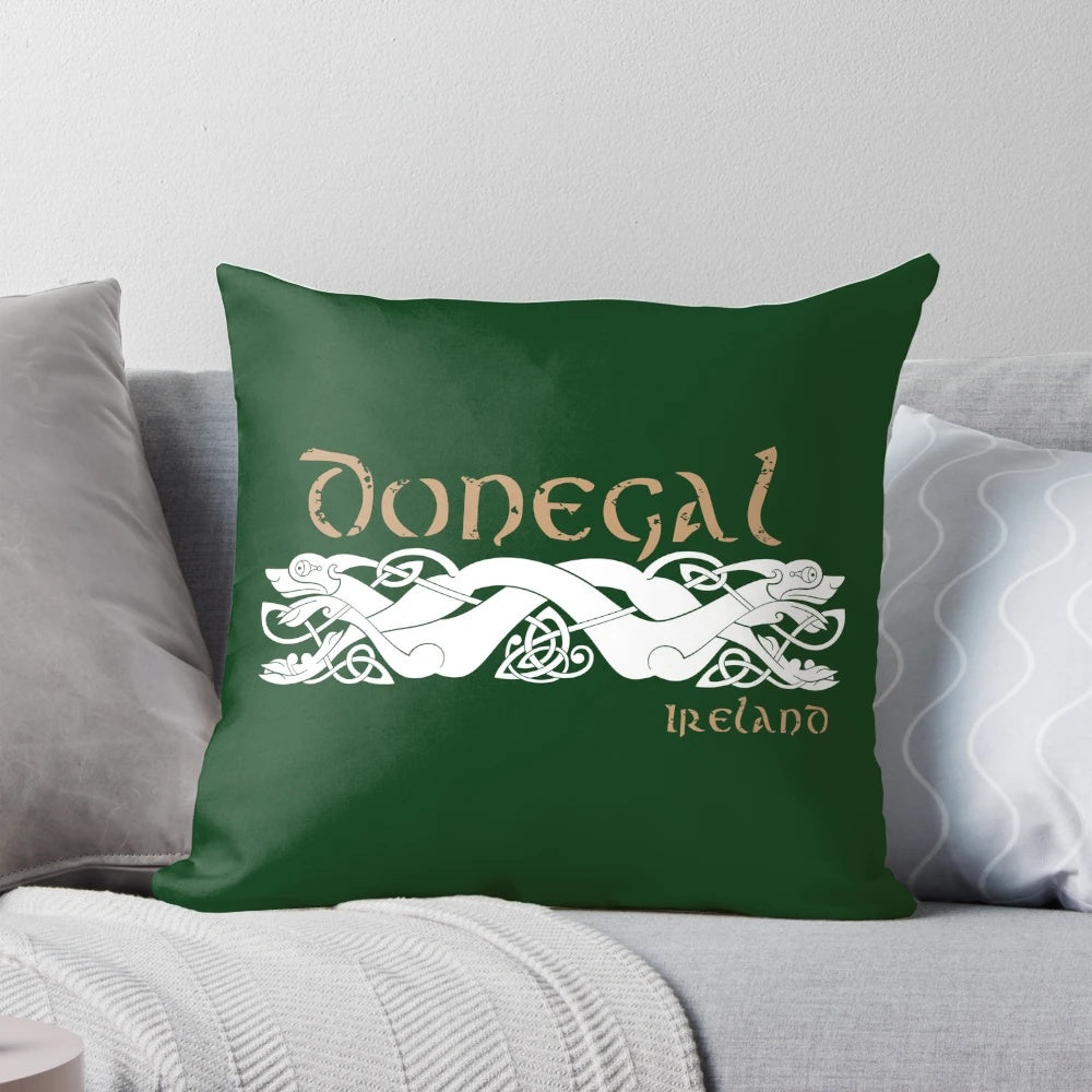 Donegal Celtic Design Ireland Pillow with traditional Irish patterns