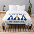 Donna and the Dynamos inspired plush blanket