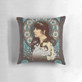 Donna Noble 'Doctor Who' Art Nouveau Inspired Decorative Pillow