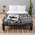 Doodle Bob inspired sports logo plush blanket