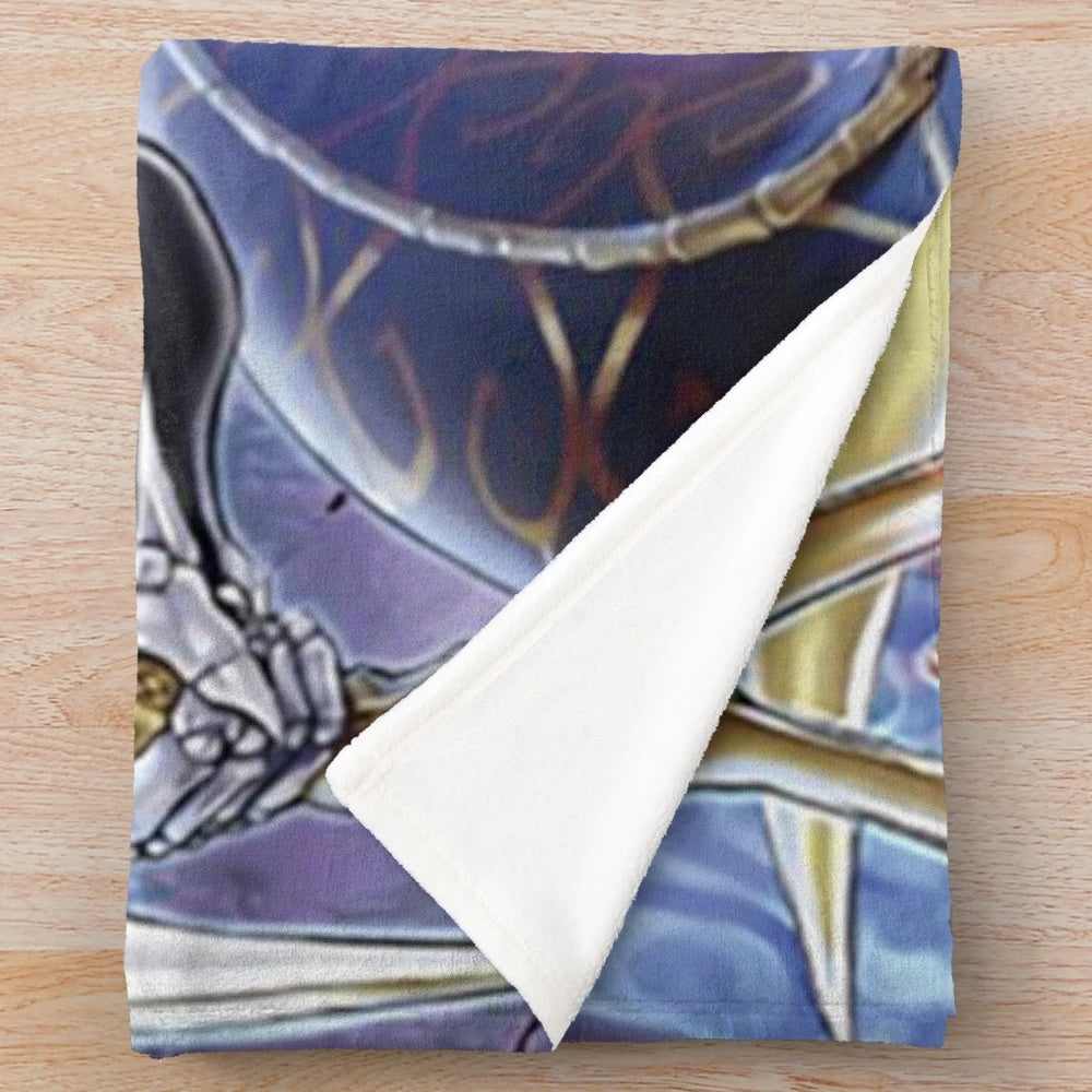 Doomking Balerdroch inspired plush blanket for yugioh fans