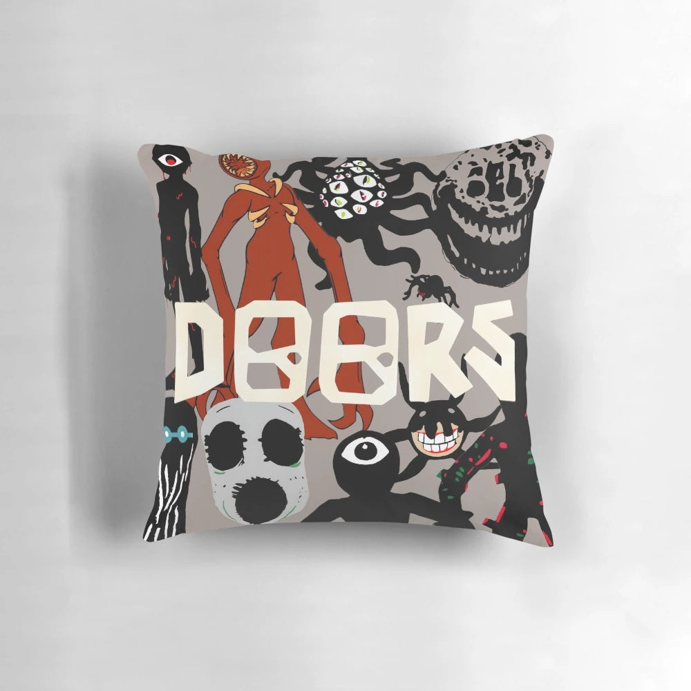 Doors Roblox Entities Grey Pillow