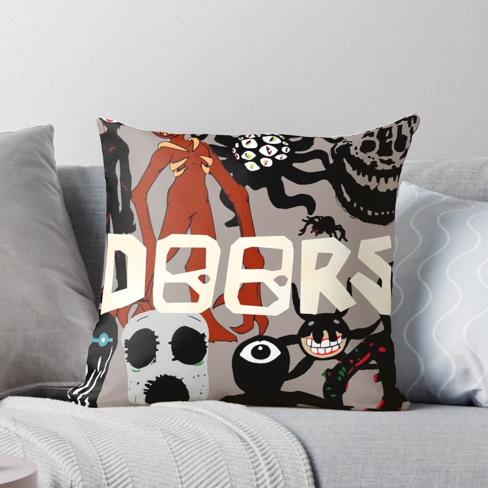 Doors Roblox Entities Grey Pillow