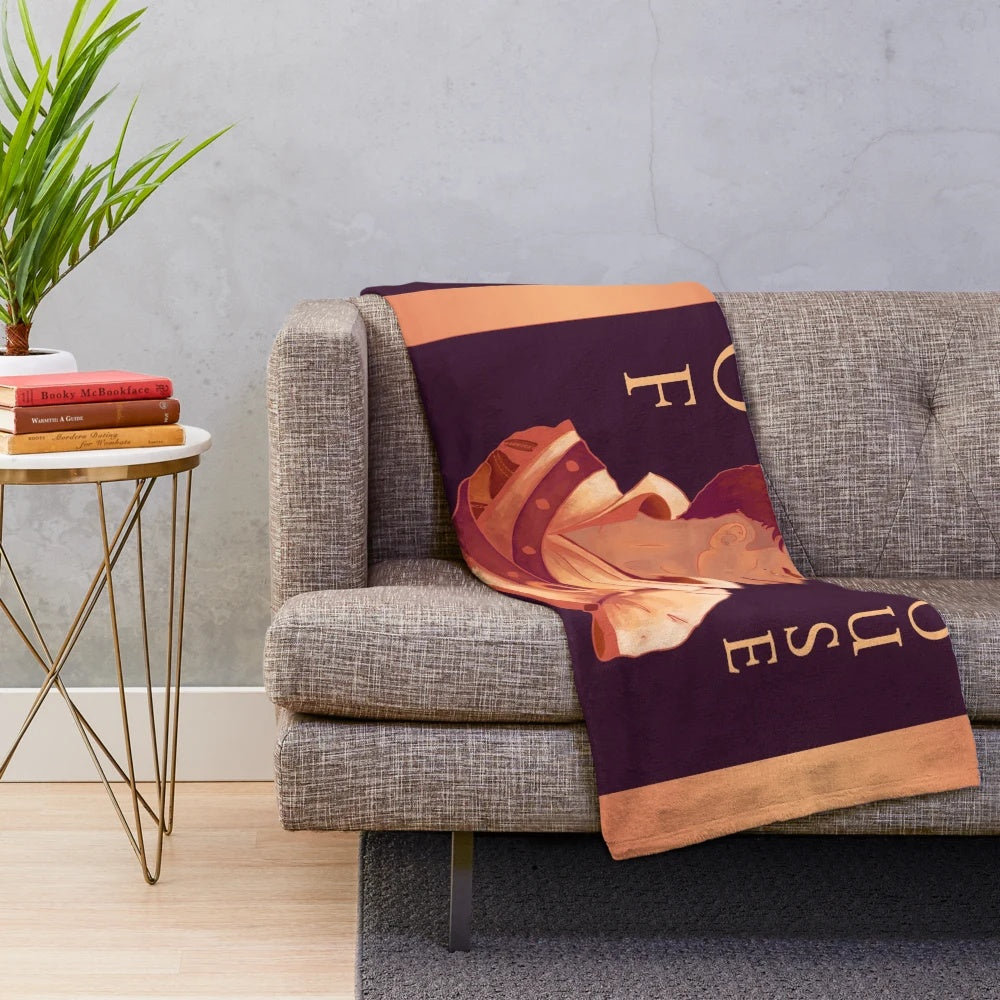 Dorian Pavus inspired plush blanket featuring the Dragon Age Inquisition character