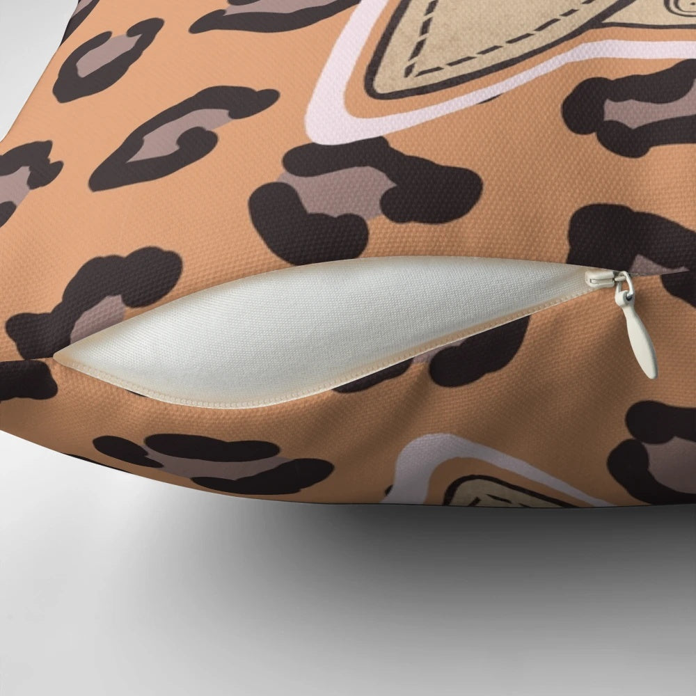 Dotty Cotton inspired decorative pillow featuring a retro, British-themed design