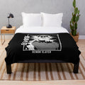 Douma inspired plush blanket featuring the Demon Slayer character