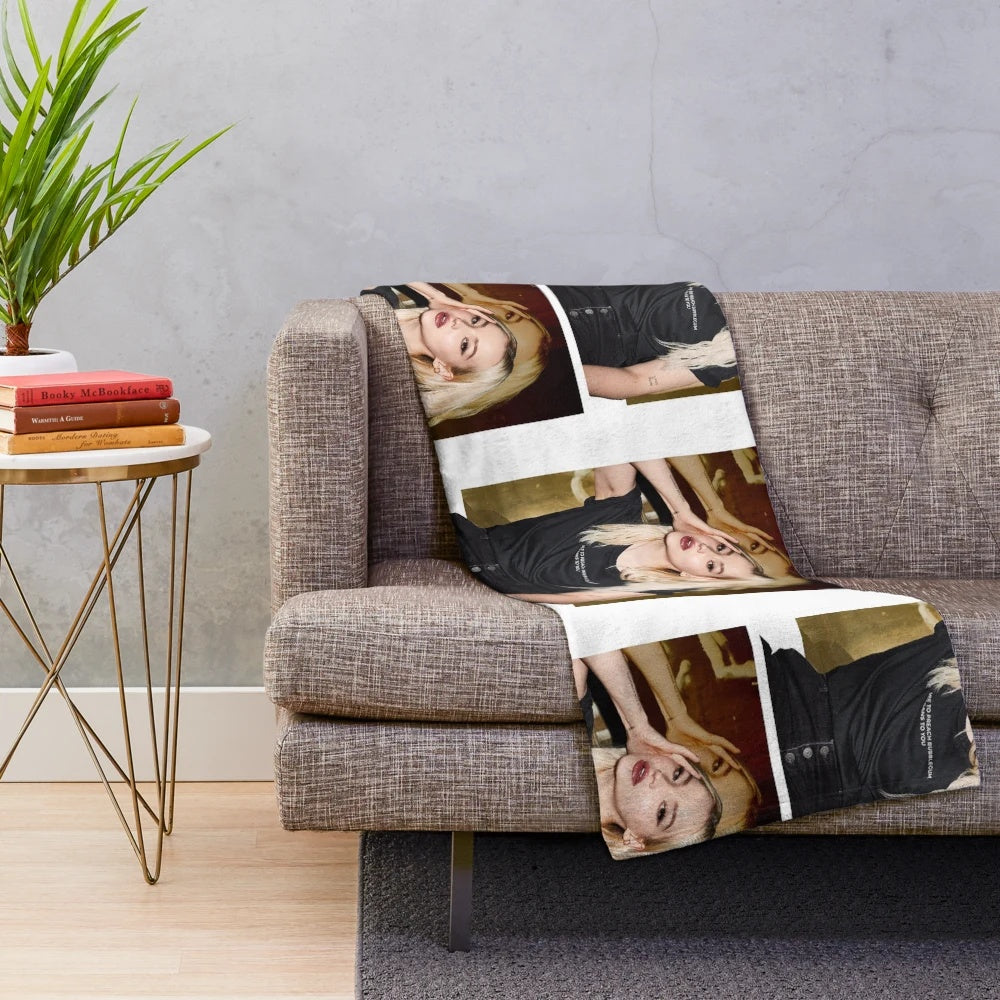 Dove Cameron inspired plush blanket with a soft, cozy design