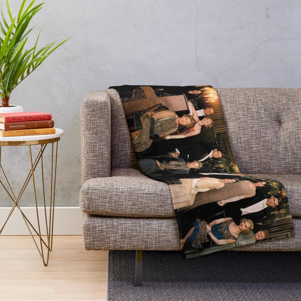 Downton Abbey Inspired Plush Blanket