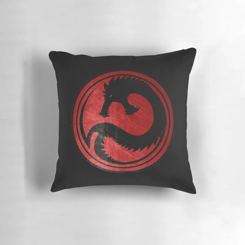 Draconis Combine BattleTech Mech Pillow featuring the iconic Draconis Combine insignia