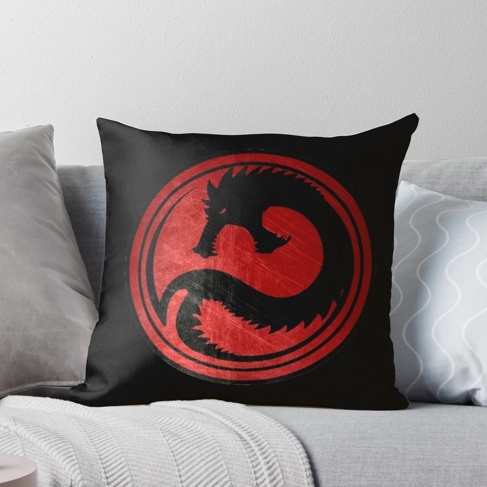 Draconis Combine BattleTech Mech Pillow featuring the iconic Draconis Combine insignia