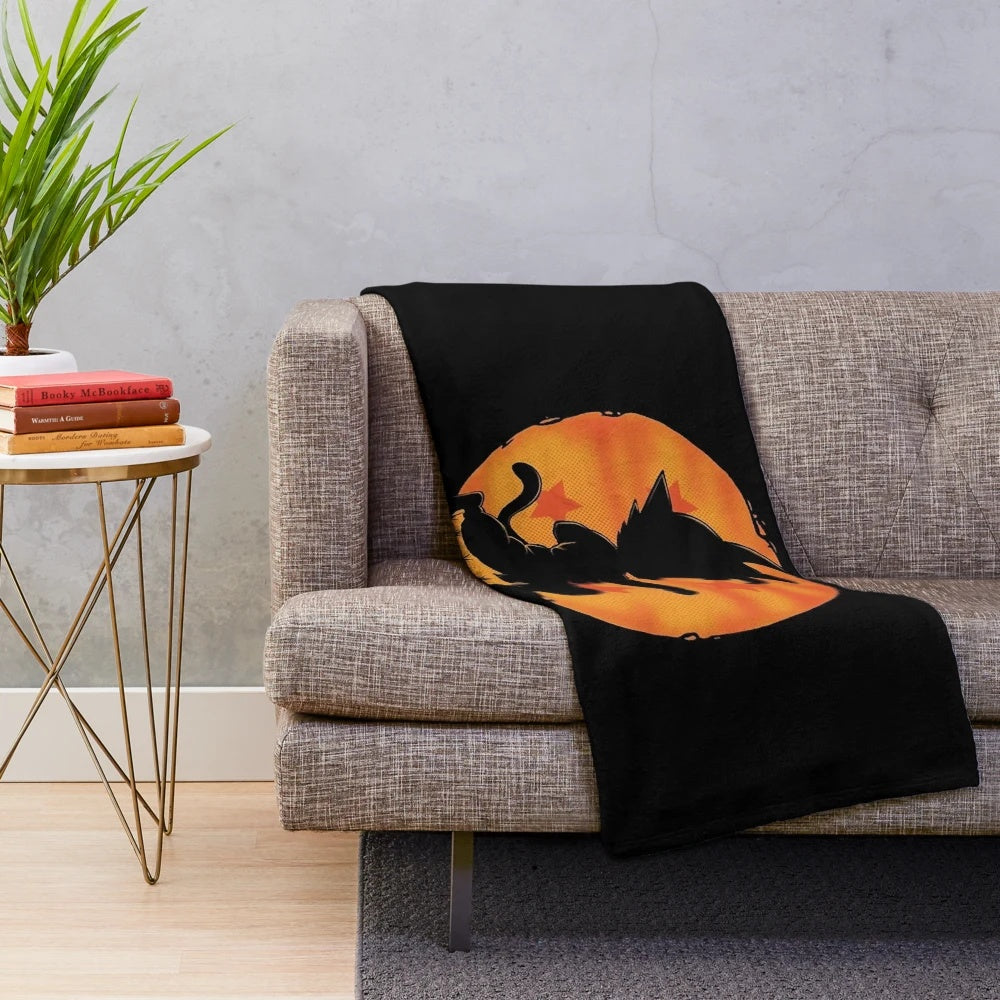 Dragonball Goku Inspired Plush Throw Blanket