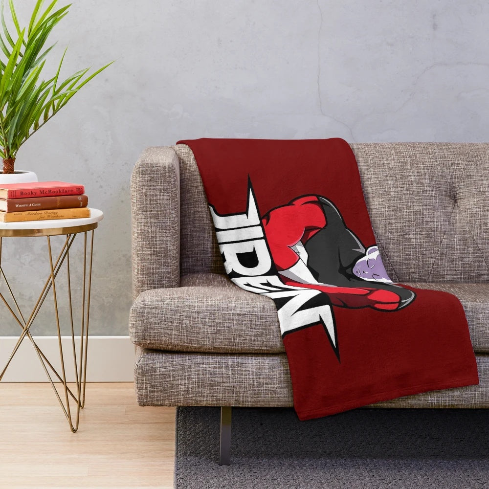 Dragonball Jiren plush blanket with custom fan art design